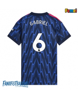 Arsenal Gabriel Magalhaes #6 Tricou Fotbal Replică 2025-26 Femei Deplasare